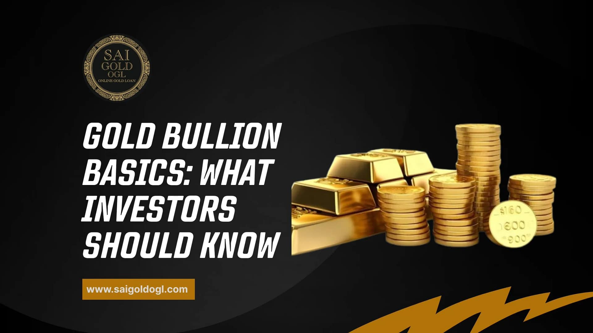 Gold bullion bars and coins for long-term investment