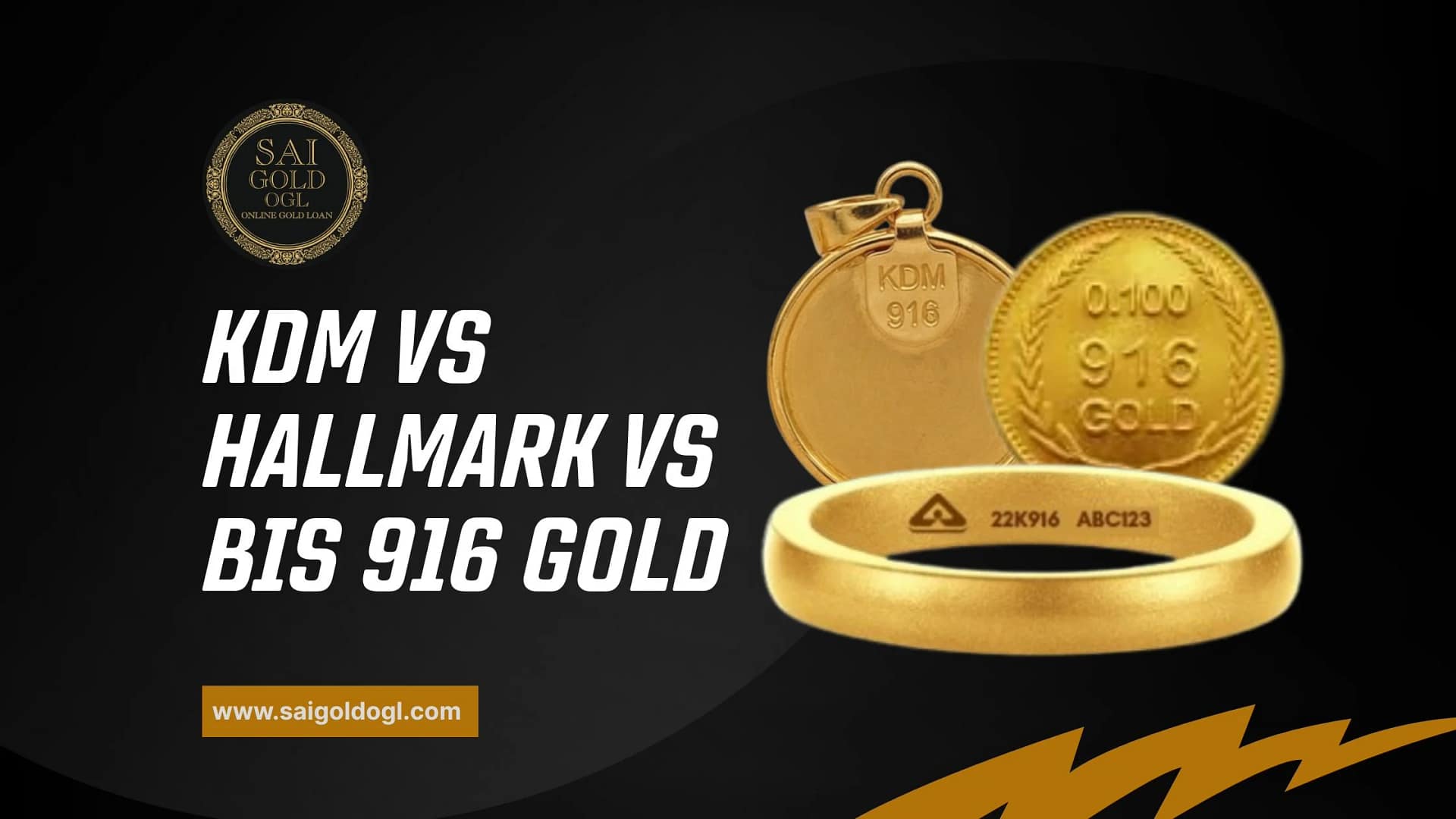 KDM, Hallmark and BIS 916 Gold
