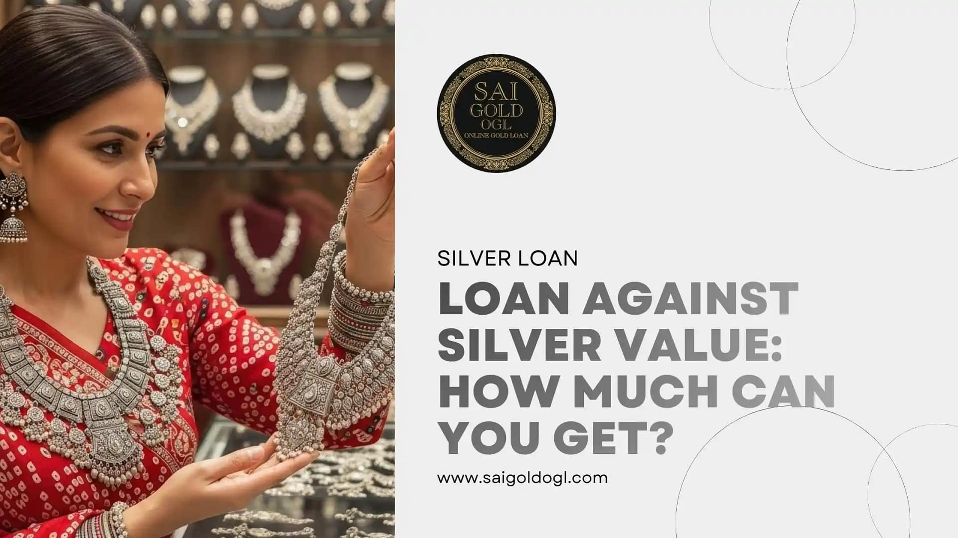 Loan against silver value based on silver weight and purity